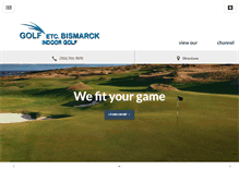 Tablet Screenshot of golfetcbismarck.com